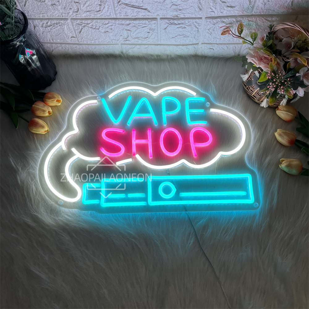 Vaping Shop - VAPE SHOP Led النيون جدار غرفة