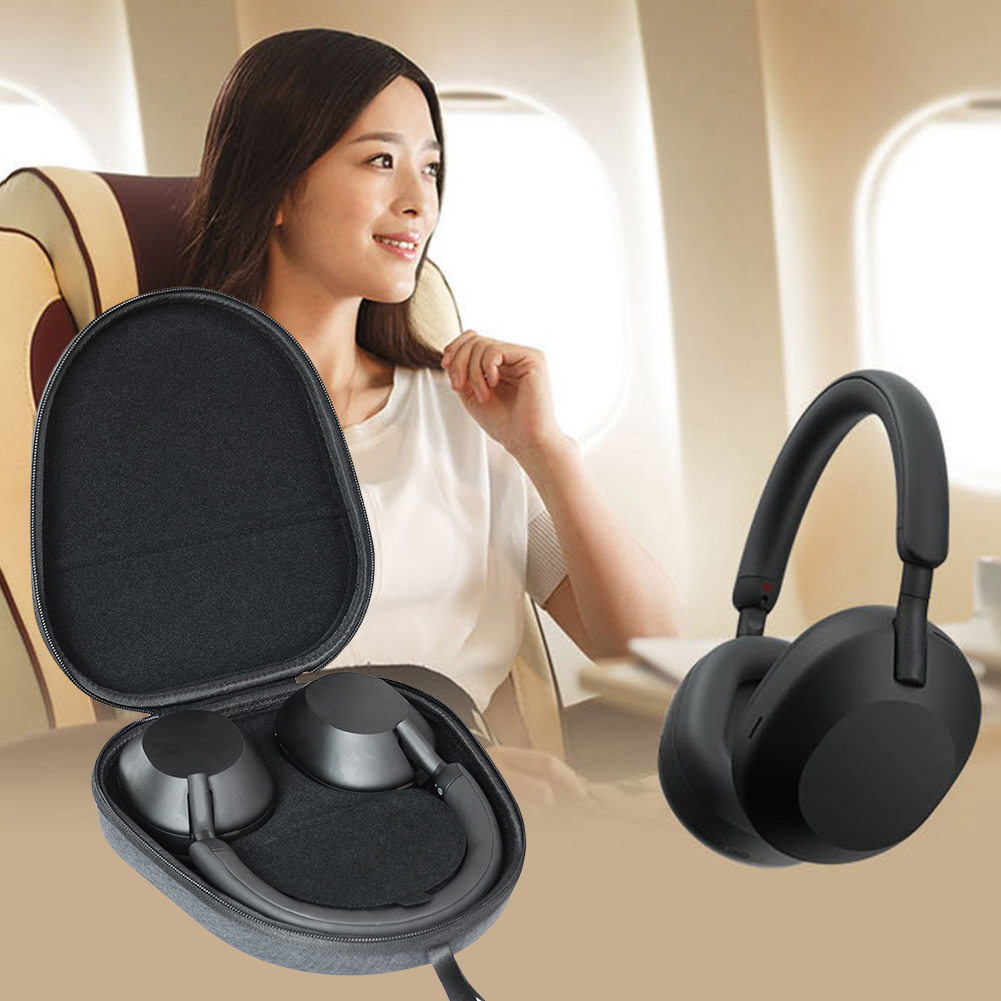 Sony Headphone Wh-1000Xm5 - لسوني WH1000XM5 سماعة الصلب حمل حقيبة