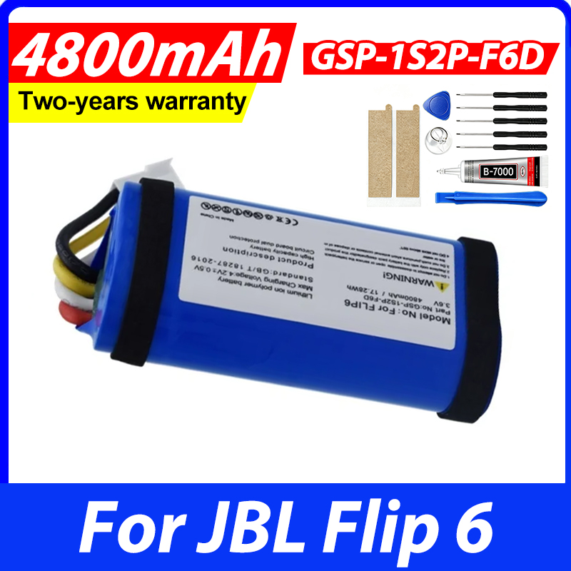 Jbl Speaker Flip 6 - بطارية 4800 مللي أمبير في الساعة