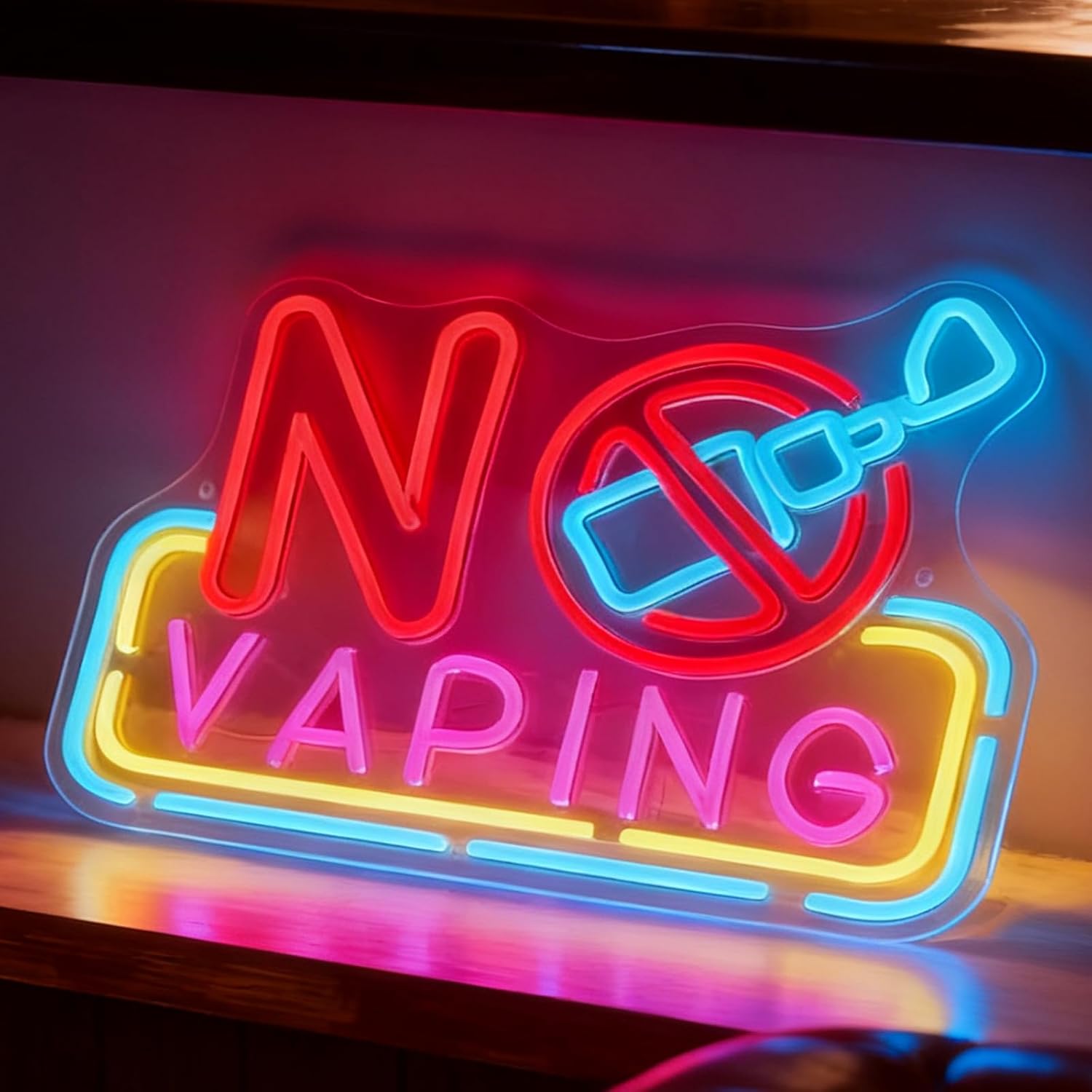 Vaping Shop - لافتة نيون LED مكتوب عليها 