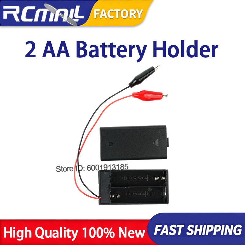 Battery Case Storage - 10 قطع حافظة بطاريات 2 AA