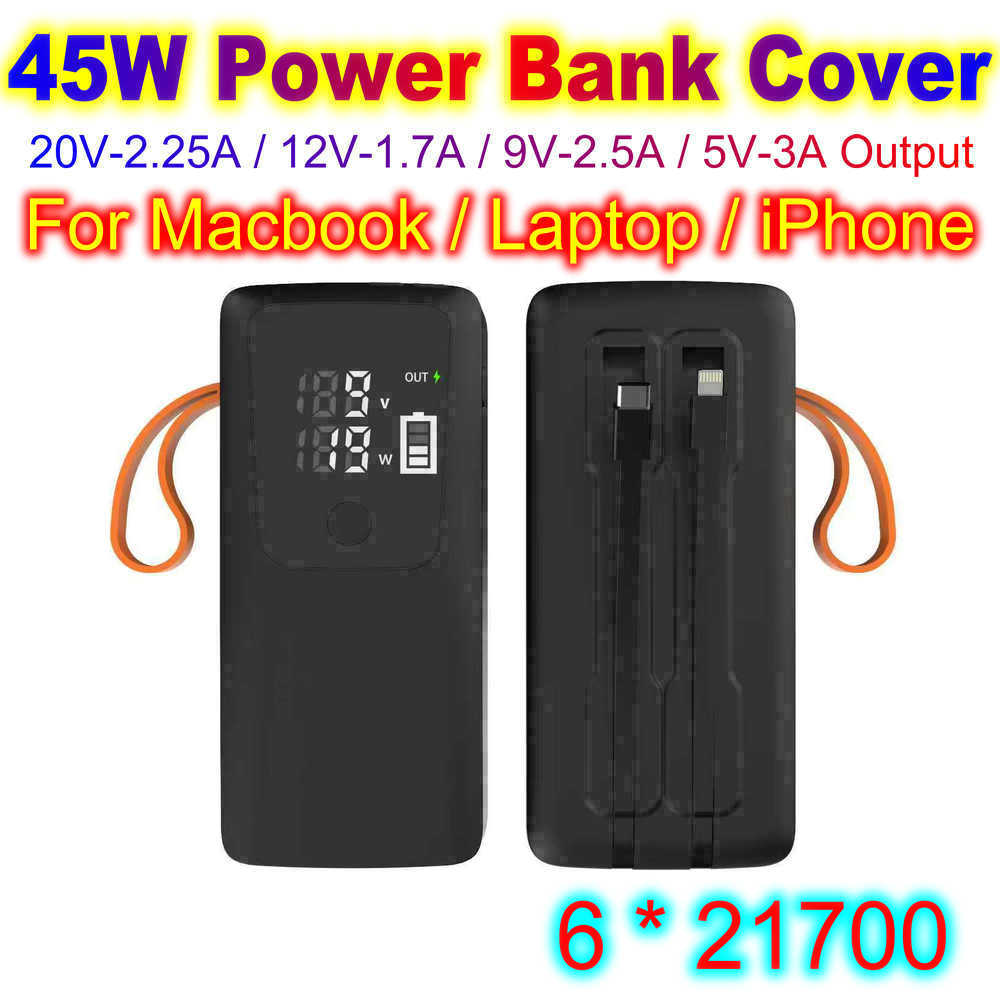 Battery Case Storage - 45 واط قوة البنك شل 21700