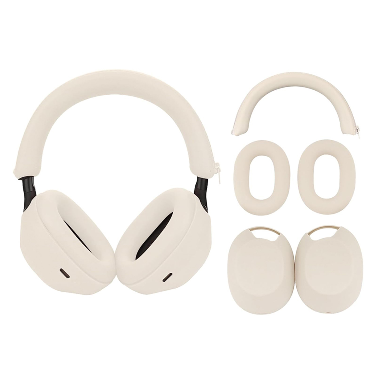 Sony Headphone Wh-1000Xm5 - غطاء سيليكون واقي لسوني ، غطاء