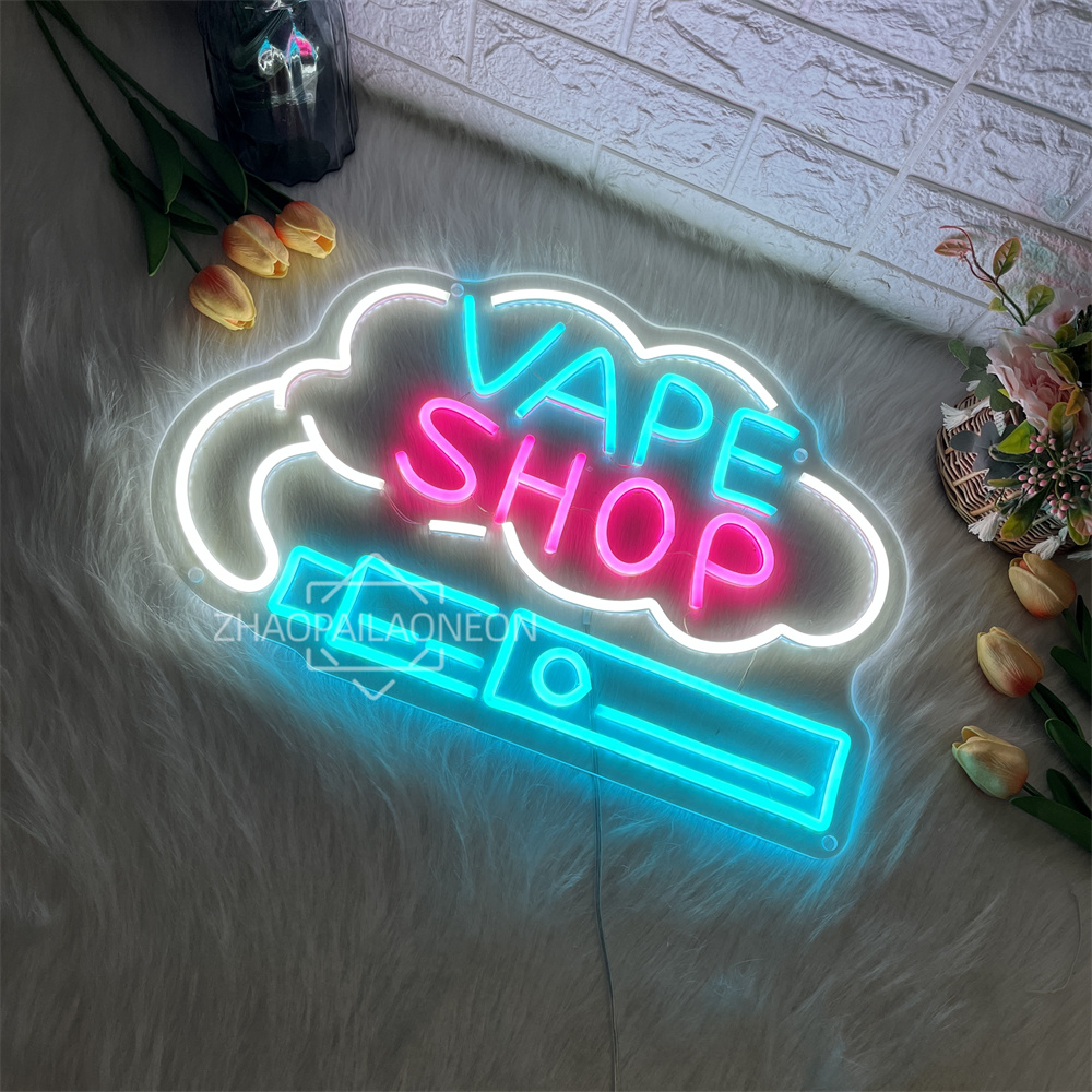 VAPE SHOP Led النيون جدار غرفة - مراجعة Vaping Shop وسعره