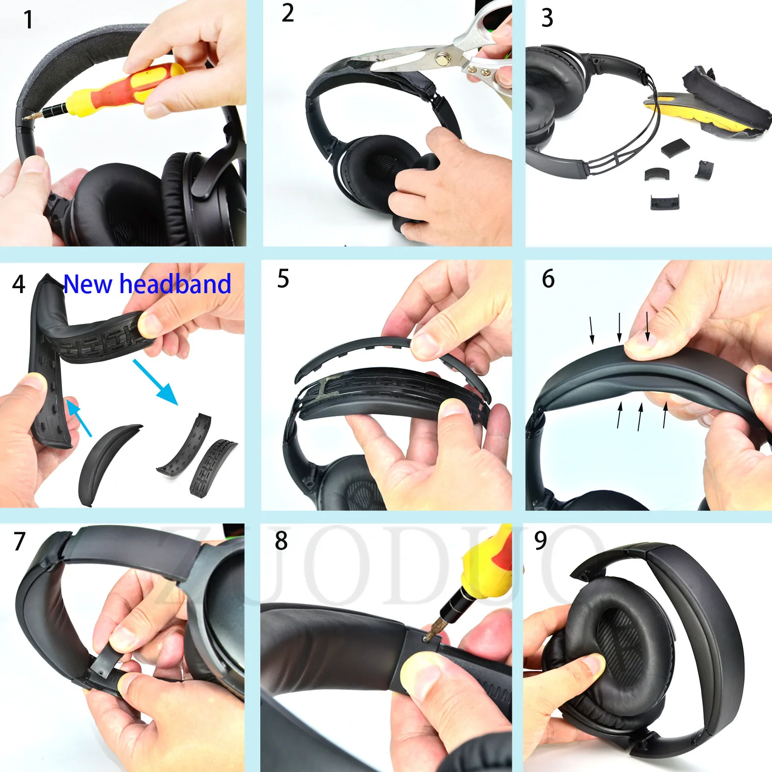 حزام رأس قابل للإزالة لسماعات  - مراجعة Bose Headphone Qc45 وسعره