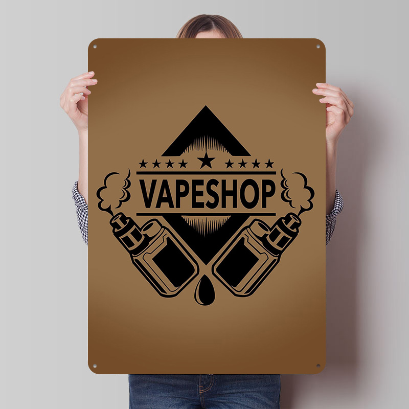 Vape Shop Logo صفيح الملصقات ل - مراجعة Vaping Shop وسعره