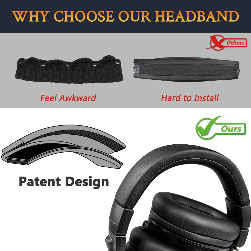 حزام رأس بديل لسماعات Audio-Te - مراجعة Audio Technica Headphone Ath-M20X وسعره