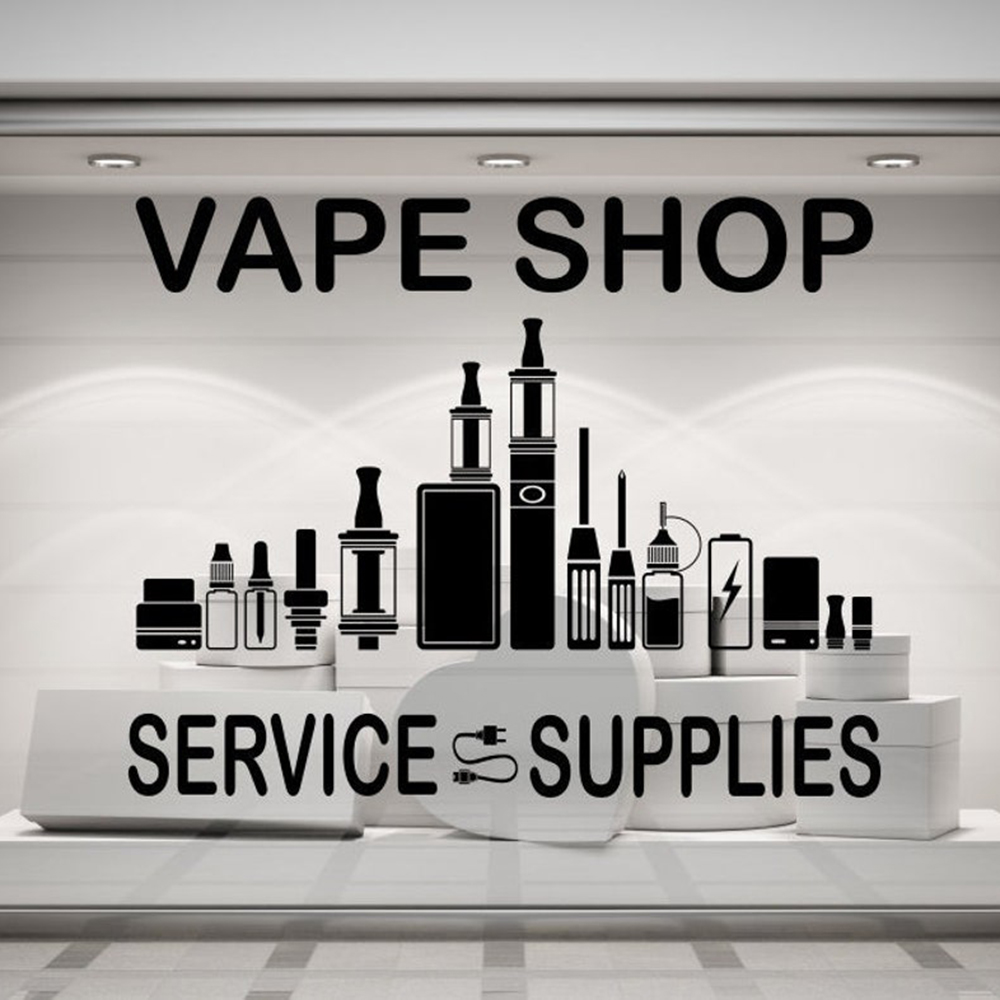 ملصق حائط لخدمة ومستلزمات السج - مراجعة Vaping Shop وسعره