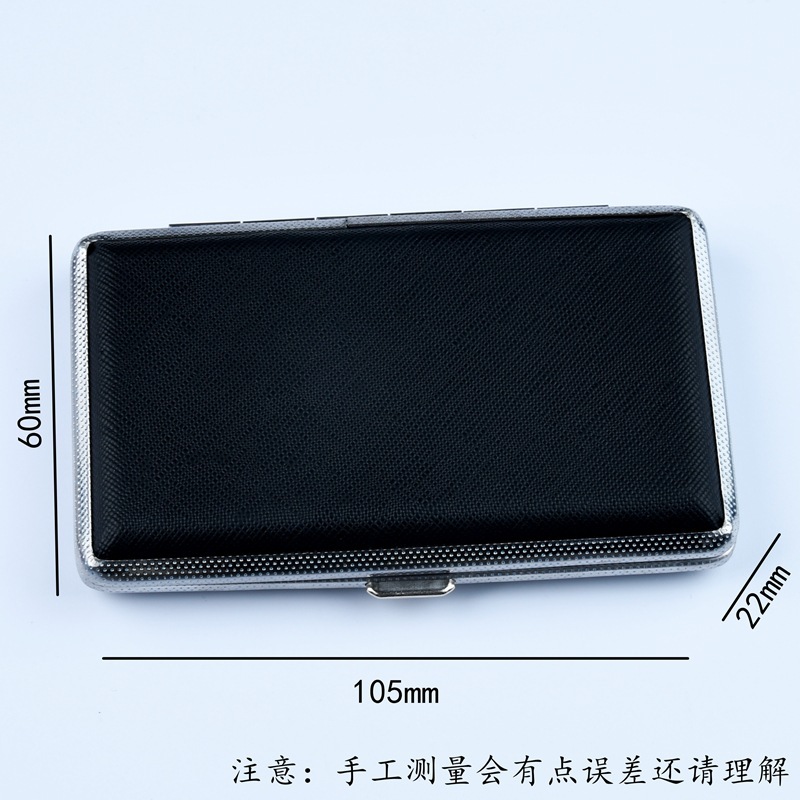 علبة سجائر جلدية معدنية رفيعة  - مراجعة Smoking & Vaping Accessories وسعره